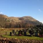 Dumyat with Logie cemetary in the foreground