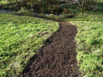 This is what the path did look just after construction. 