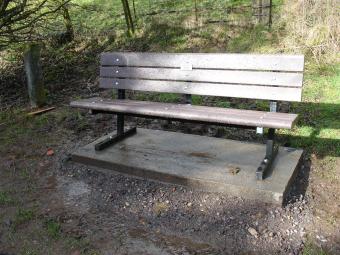 Not the actual bench to be painted but close enough!